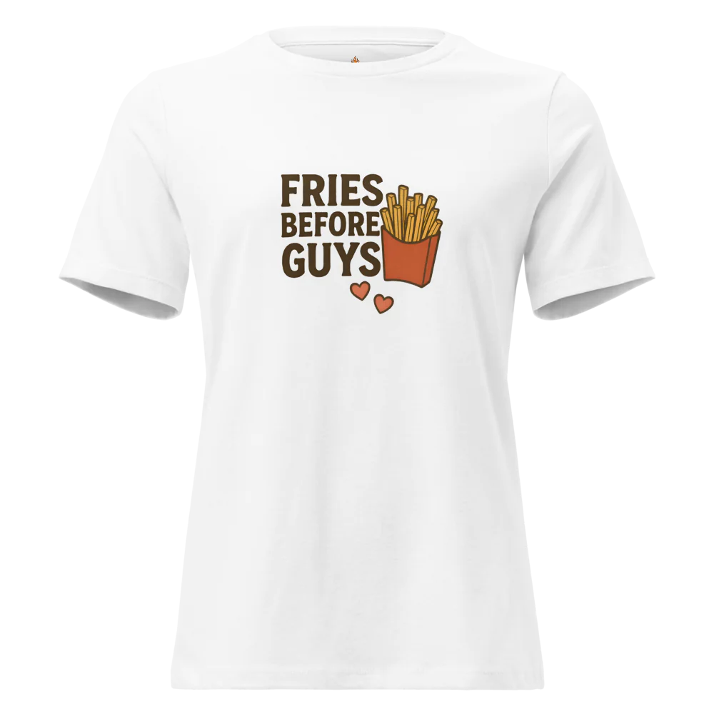 Fries Before Guys™ | Unisex Staple Eco T-Shirt | The Perfect Giftable