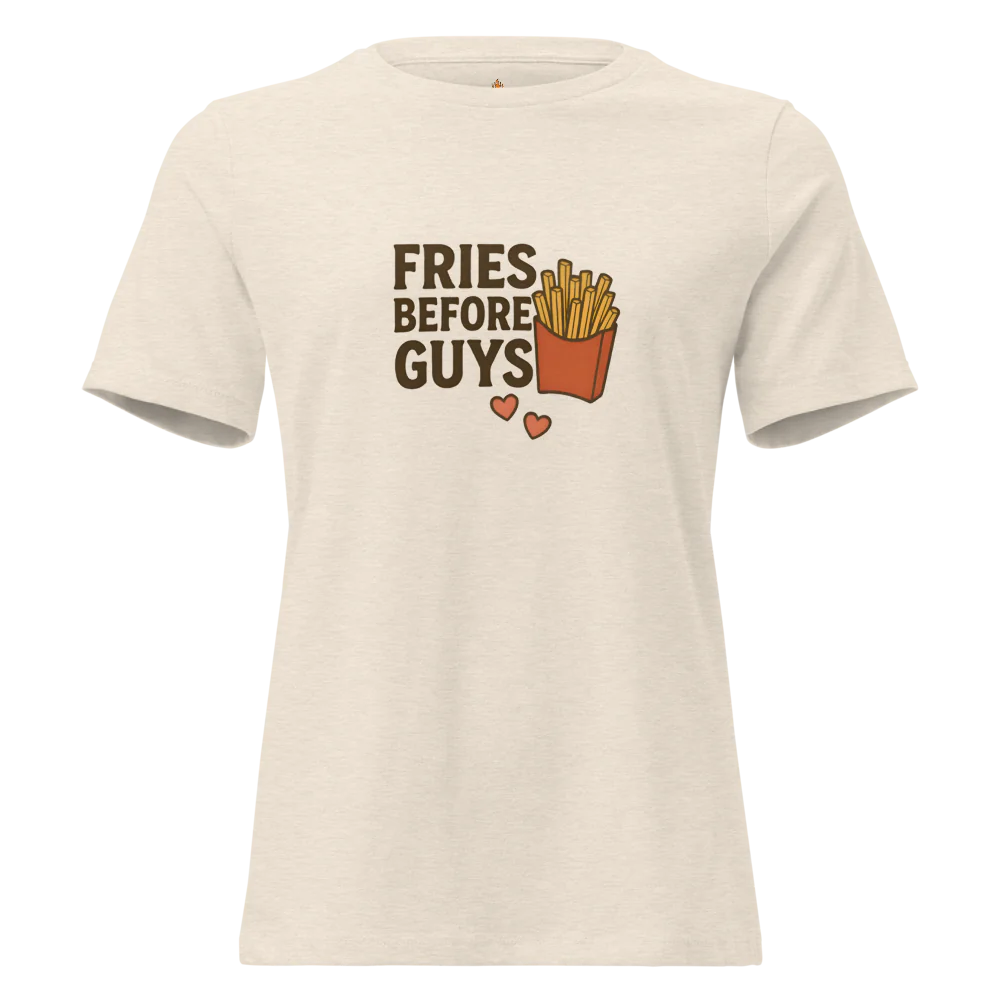 Fries Before Guys™ | Unisex Staple Eco T-Shirt | The Perfect Giftable