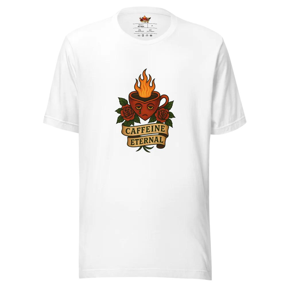 Caffeine Eternal™ | Unisex Staple Eco T-Shirt | The Perfect Giftable