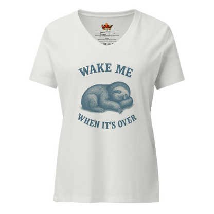 Women's Relaxed V-Neck T-Shirt | Bella Canvas 6405CVC