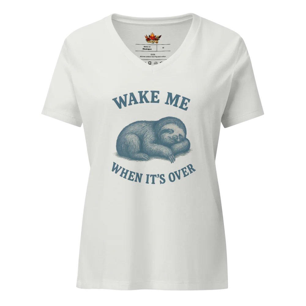 Women's Relaxed V-Neck T-Shirt | Bella Canvas 6405CVC