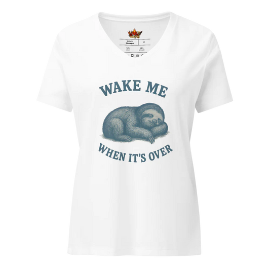 Women's Relaxed V-Neck T-Shirt | Bella Canvas 6405CVC