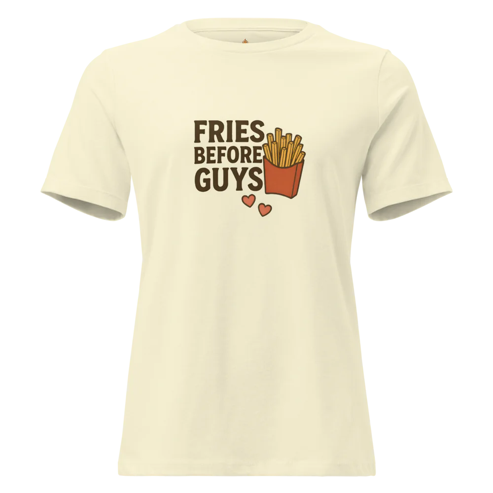 Fries Before Guys™ | Unisex Staple Eco T-Shirt | The Perfect Giftable